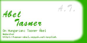 abel tasner business card